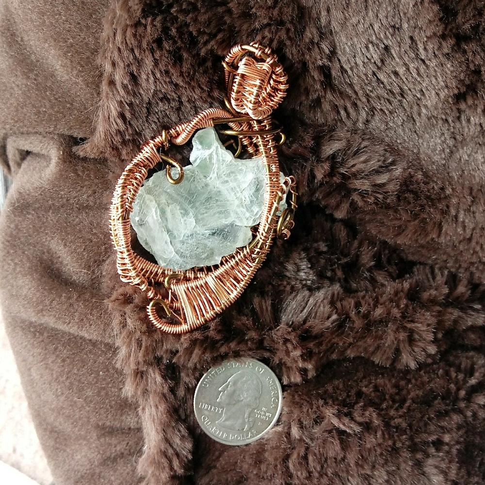 Wire Wrapped Pendant - Wyoming Mica